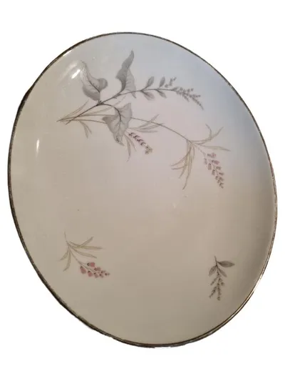Fürstenberg Kuchenteller Porzellan Blumenmuster Klassisch Weiß 20cm
