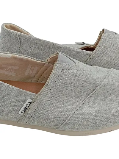 TOMS Damen Slipper Gr. 41 Grau Casual Freizeitschuh
