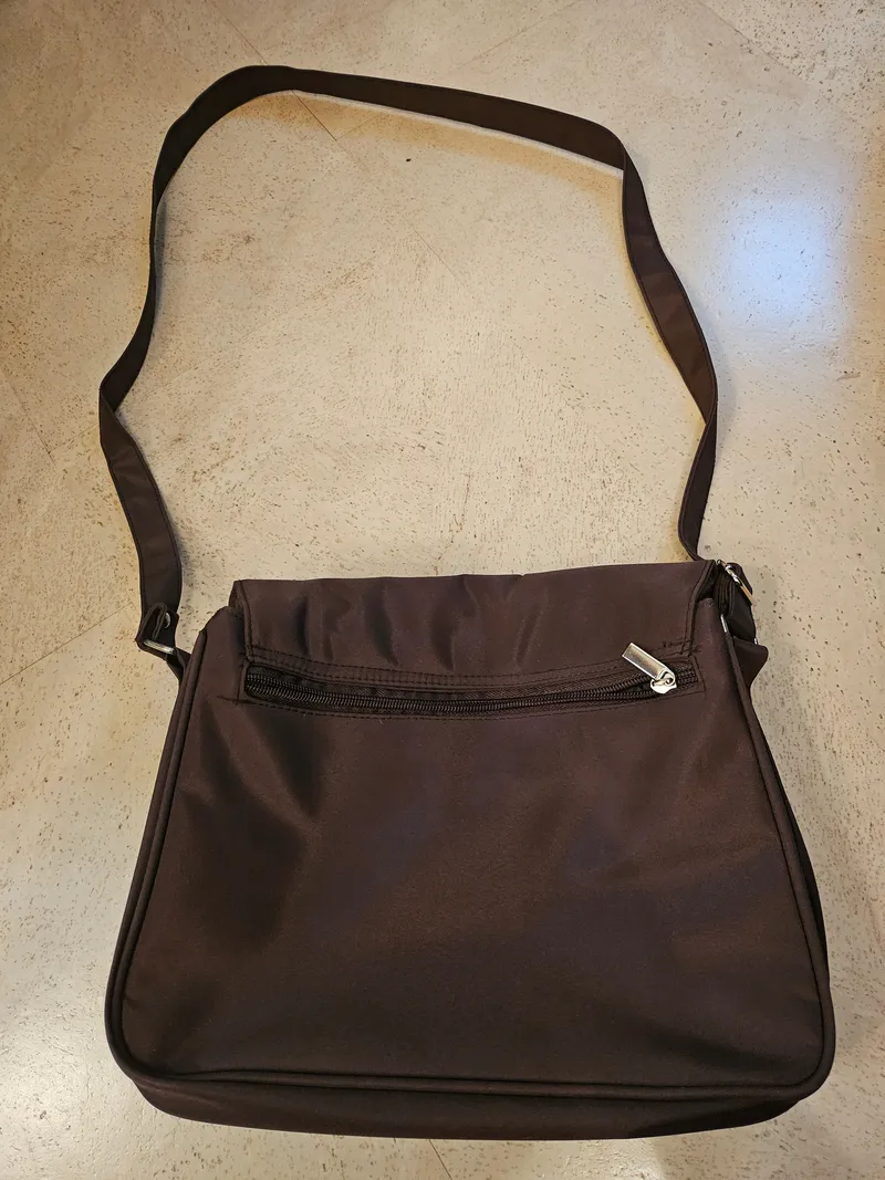 Fabrizio Umhängetasche Braun Casual Damen Stoff Schultertasche 3
