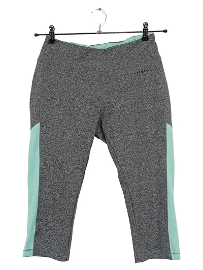 CRIVIT Damen Sport Capri Leggings Grau Meliert Gr. M 38 Fitness