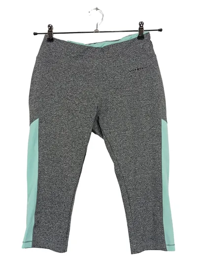CRIVIT Damen Sport Capri Leggings Grau Meliert Gr. M 38 Fitness