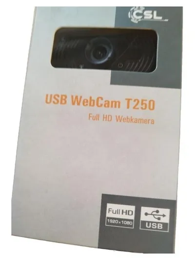 CSL T250 Webcam Full HD USB Kamera Webkamera 1080p PC Laptop Video Konferenz