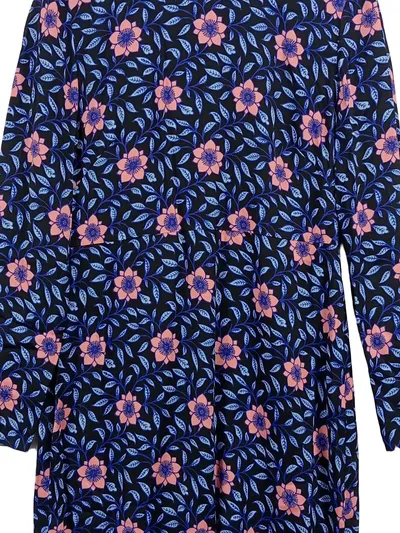 Diane von Furstenberg Damen Freizeitkleid Gr. 38/M Mehrfarbig Floral