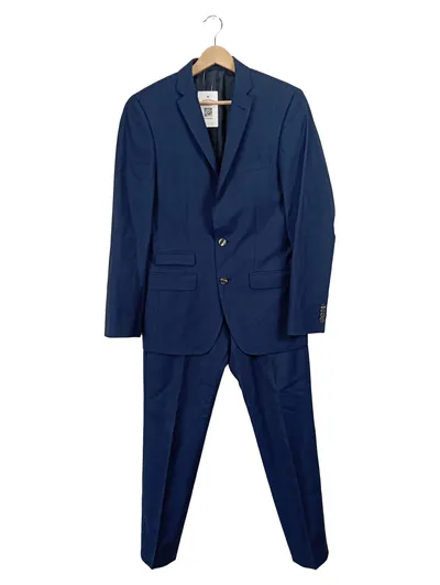 Roy Robson Anzug Herren Business Blau Wolle Gr. 48 Slim Fit