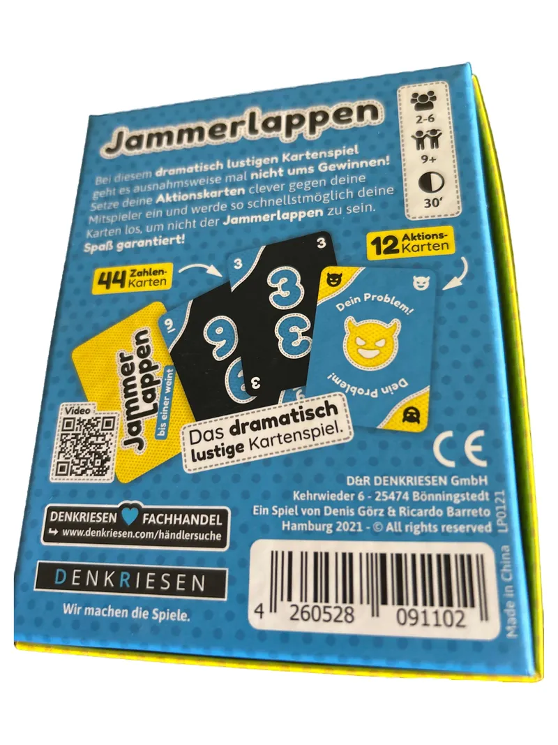 Denkriesen Jammerlappen Partyspiel Kartenspiel ab 9 Jahre bis einer weint 2