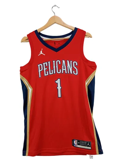 Jordan Herren New Orleans Pelicans Basketball Trikot Nr. 1 Gr. 46;S