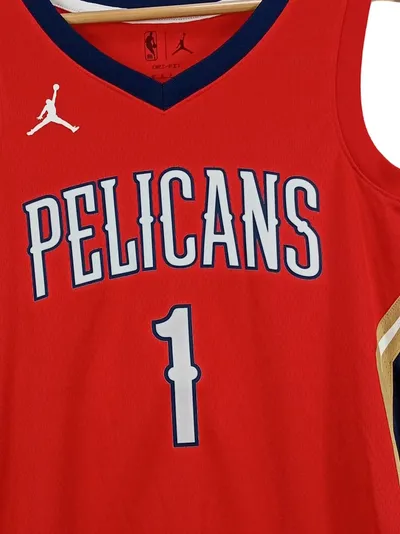 Jordan Herren New Orleans Pelicans Basketball Trikot Nr. 1 Gr. 46;S