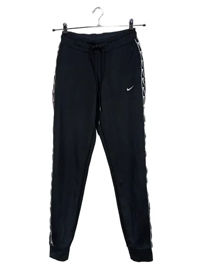 Nike Damen Jogginghose Tape Logo Schwarz Gr. XS/34 Sportlich
