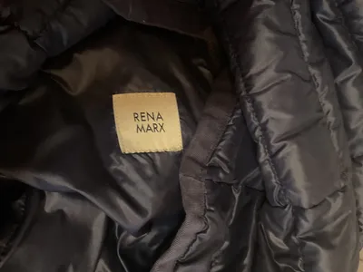 Rena Marx Damen Steppmantel Gr. 38 Blau Leicht Daunenoptik Elegant