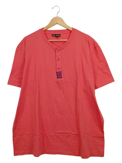 Atlas For Men Herren T-Shirt 3XL Rot Casual Baumwolle