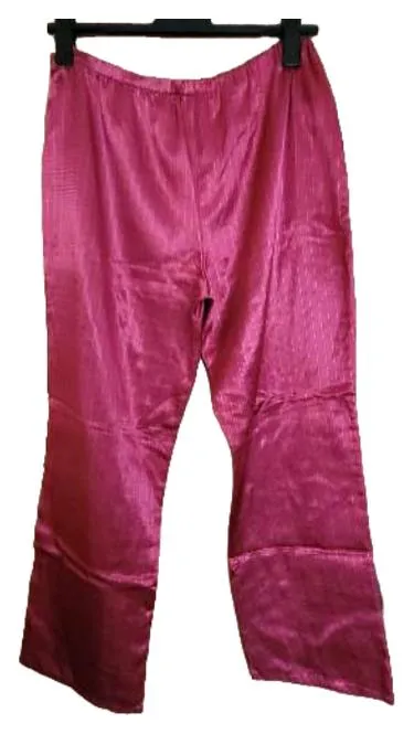 Basic Line Damen Schlafanzughose Rot Gestreift Gr. 44 Pyjamahose