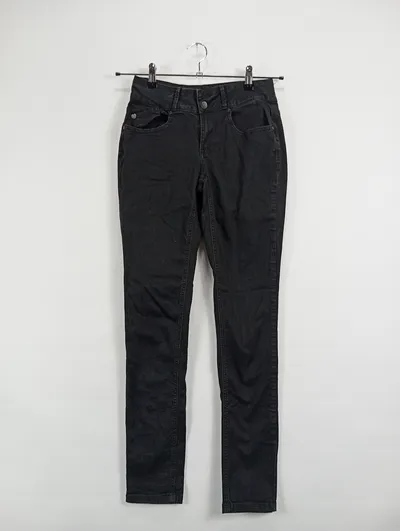 Buena Vista Damen Jeans Wide Fit XS Schwarz Casual