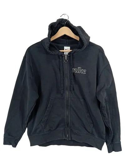 Nike Dri-Fit Kapuzenpullover Damen XS Schwarz Hoodie Zip Sweatjacke