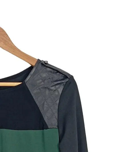101 Idées Businesskleid Damen Gr. 40/L Elegant Mehrfarbig Langarm