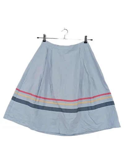 mint&berry Damen Faltenrock Midirock Baumwolle Streifen Mehrfarbig Gr. 38