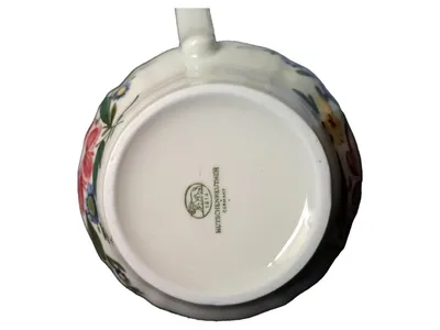 HUTSCHENREUTHER Milch und Zucker Set Keramik Blumenmuster Mehrfarbig Klassisch