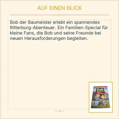 Bob der Baumeister - Abenteuer auf der Ritterburg DVD Kinderfilm FSK 0