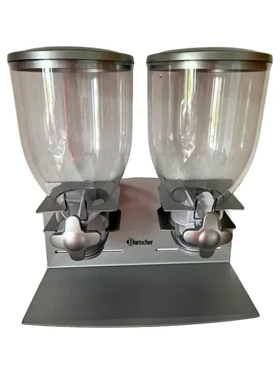 Bartscher Getränkespender Doppelt Silber Praktisch 3000ml Volumen
