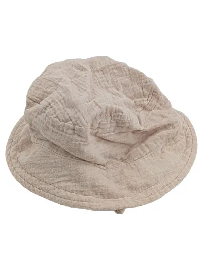 Maximo Fischerhut Kinder Gr. 51 Beige Baumwolle UV-Schutz GOTS-zertifiziert