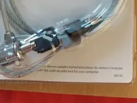 ednet Notebook Sicherheitsschloss Laptop Diebstahl Schutz Silber Kabel Schloss 2