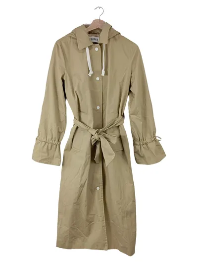Edited Damen Trenchcoat Mantel Beige Einheitsgröße Modern Kapuze