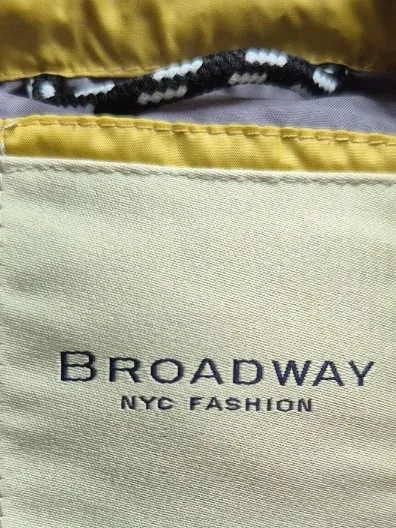 Broadway NYC Fashion Damen Steppweste Kapuze Gelb Gr. M 6
