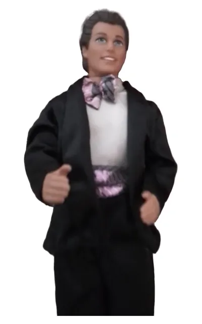 Mattel Ken Puppe im Smoking Anzug Fliege Puppenkleidung 31cm
