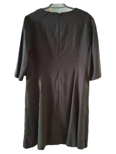 Marc O'Polo Sommerkleid Damen Gr. 44 Grau V-Ausschnitt Lyocell