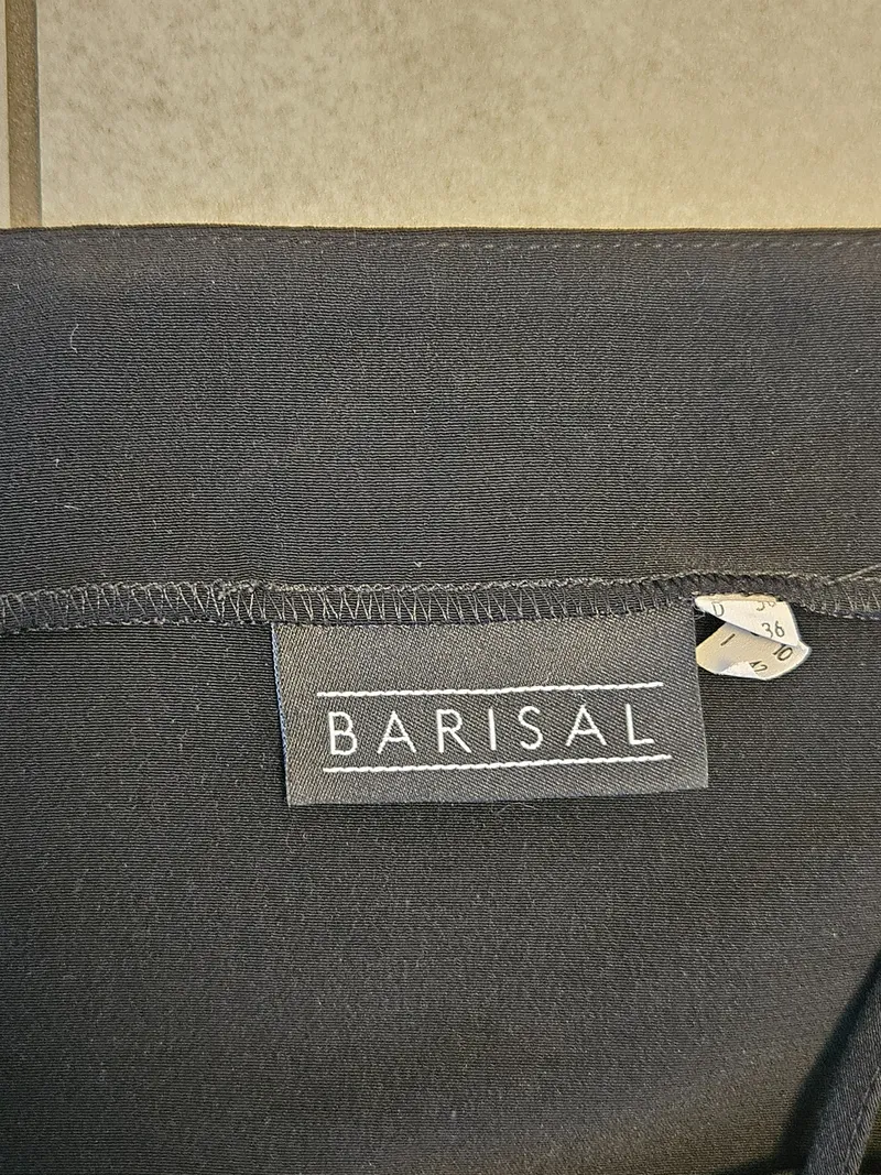 Barisal Damen Top Gr. 36/S Basic Schwarz Spaghettiträger 3