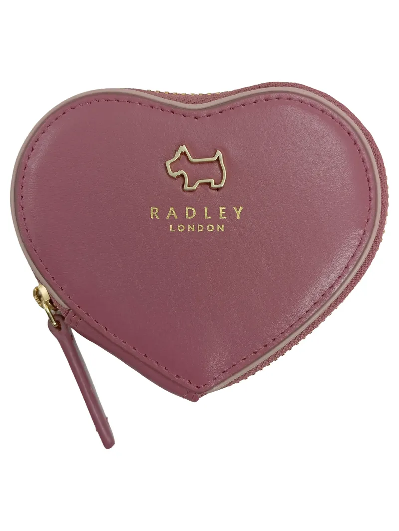 Radley London Damen Geldbörse Herzform Rosa Leder Portemonnaie 1