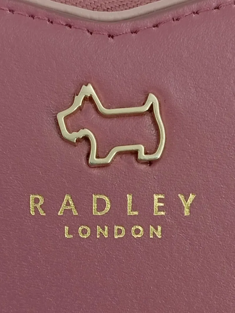 Radley London Damen Geldbörse Herzform Rosa Leder Portemonnaie 3