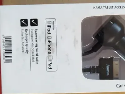 Hama KFZ Ladegerät Ladekabel Auto für iPod iPhone iPad Schwarz
