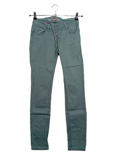 Buena Vista Damen Jeans Wide Fit XS Grün Casual Hose