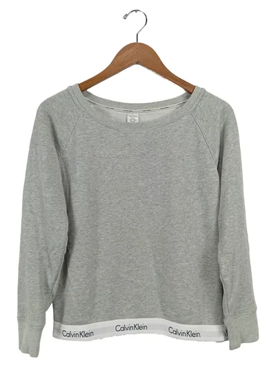 Calvin Klein Damen Pullover Sweatshirt Grau Gr. 36/S Casual