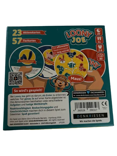 Loony Joe Denkriesen Geschicklichkeitsspiel Reaktionsspiel für Jung & Alt
