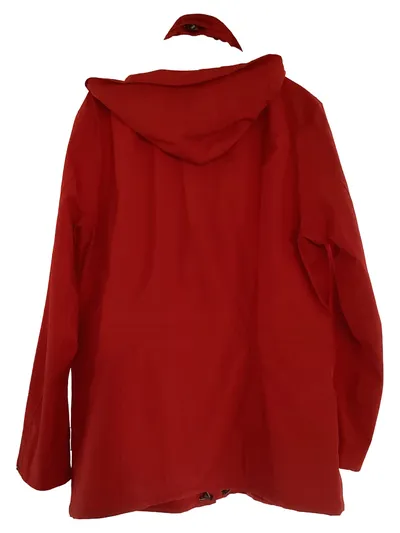 Schöffel Damen Outdoorjacke Rot Gr. 42/XL Polyester Kapuze Reißverschluss