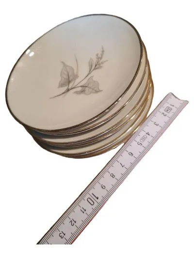 Fürstenberg 01821 Unterteller Porzellan weiß floral 10cm 6 Stück