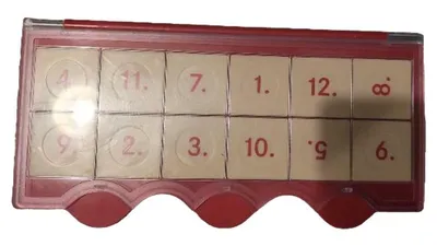 miniLÜK Schiebepuzzle 12 Teile Lernspiel Kinder Lernspielzeug Rot