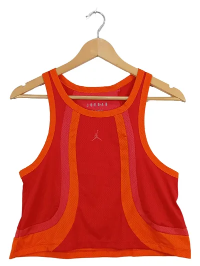 Jordan Damen Sportshirt Ärmellos Logo Print Mehrfarbig Größe XS