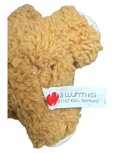 G. Wurm KG Teddybär Kuscheltier Plüschtier Klassisch Braun 12 cm