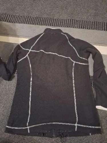Jack Wolfskin Fleecejacke Damen Gr. L Schwarz Outdoor Kontrastnähte