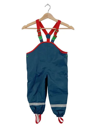 Tchibo Kinder Regenhose Latzhose Gr. 86/92 Petrol Wasserdicht