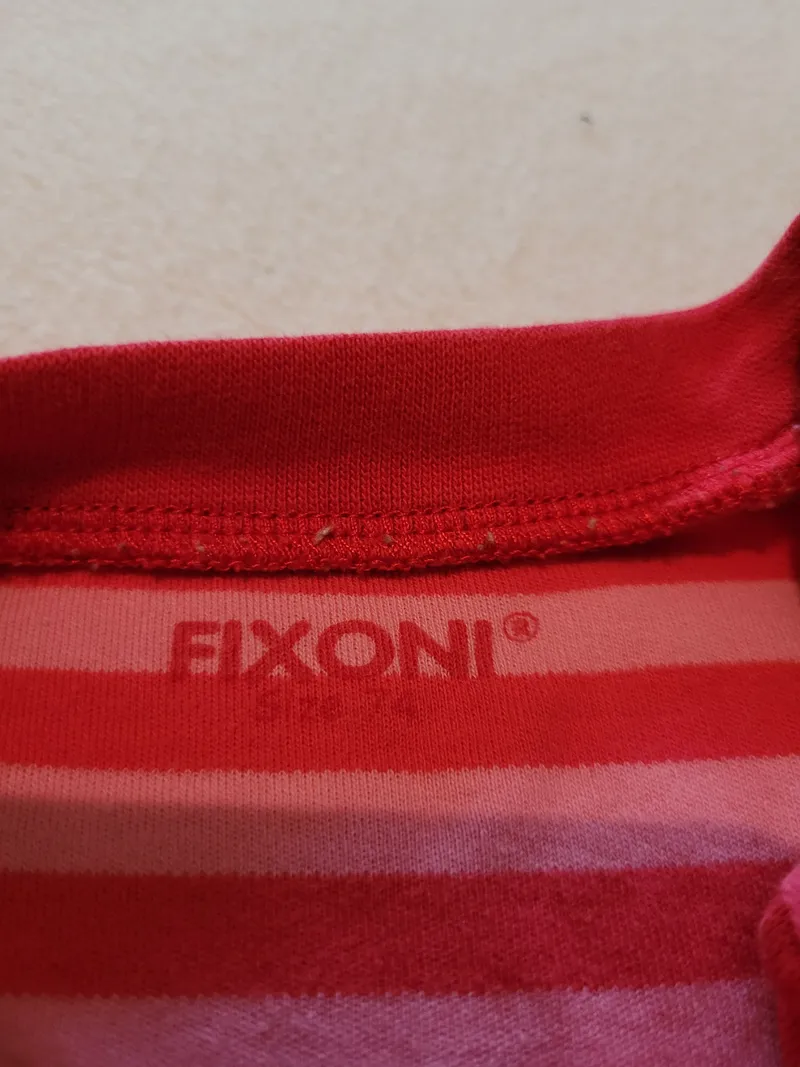 Fixoni Baby Mädchen Schlafanzug Strampler Gr. 74 Rosa Gestreift Hase 3