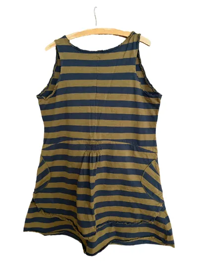Deerberg Freizeitkleid Damen gestreift Baumwolle Midikleid Gr. 40 L