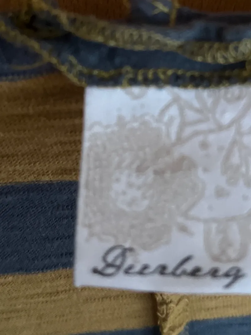 Deerberg Freizeitkleid Damen gestreift Baumwolle Midikleid Gr. 40 L 5