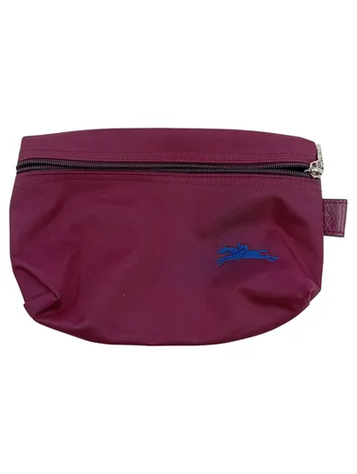 Longchamp Le Pliage Kosmetiktasche Kulturbeutel Lila Nylon Damen