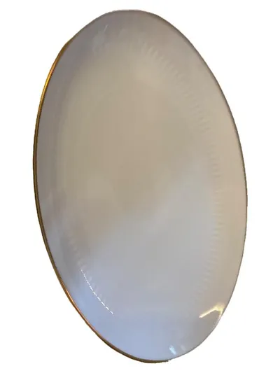 Scherzer Bavaria Servierplatte Porzellan 33x23 cm Weiß Klassisch Festlich