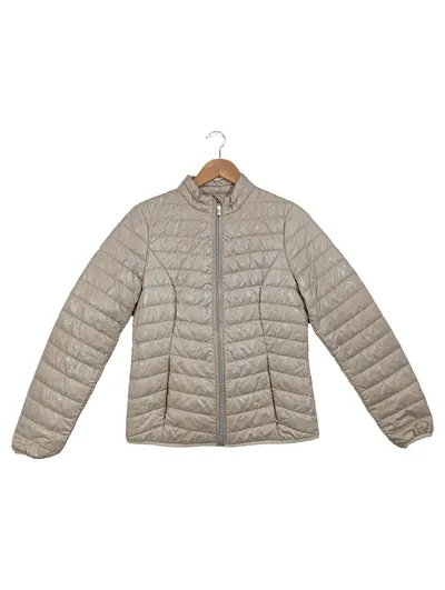 Laura di Sarpi Damen Steppjacke Gr. 36 S Beige Casual Modern