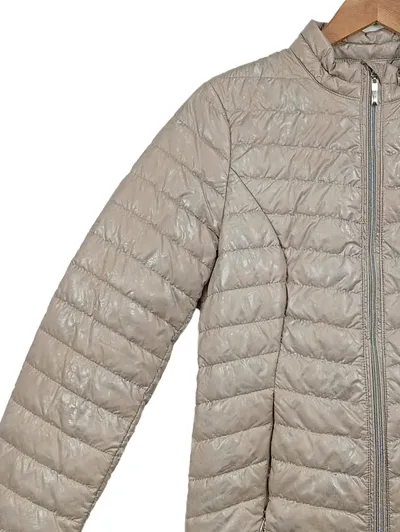 Laura di Sarpi Damen Steppjacke Gr. 36 S Beige Casual Modern