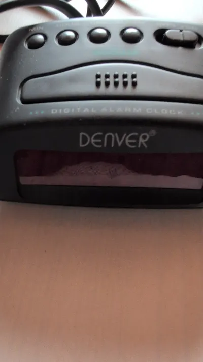 Denver EC-25 Digitaler Wecker Schwarz Basic Snooze Uhr